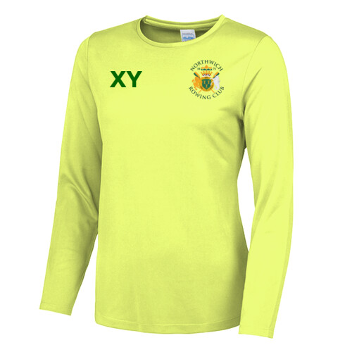 Northwich Rowing Hi-Vis Safety T Shirt Long Sleeve - Ladies Thumbnail